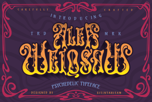 Alea Weiqsaw: The Trippy Display Font for Bold Web Design