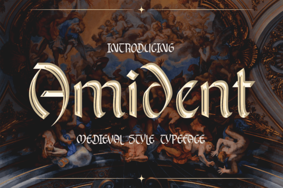 Amident Typeface for Medieval-Style Digital Branding