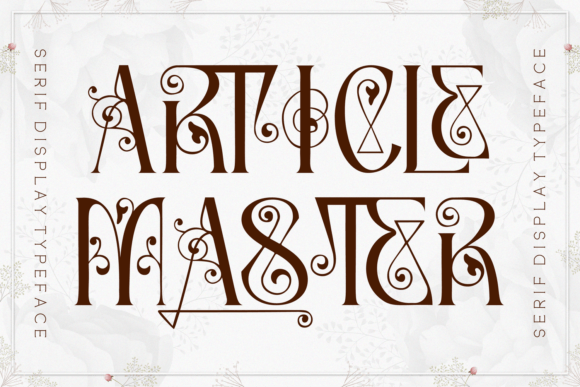 Article Master: The Creative Font for Distinctive Brand Identity