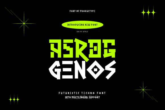 Asrog Genos: The Futuristic Display Font for Modern Web Design