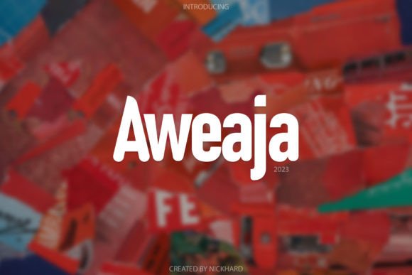 Aweaja Display Font for Modern Editorial Design