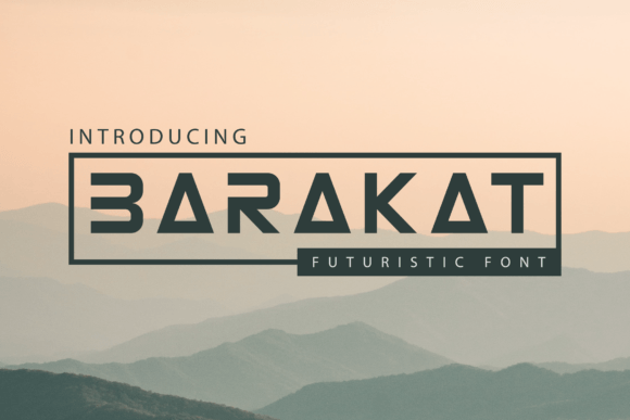 Barakat: A Futuristic Font for Modern Business Branding