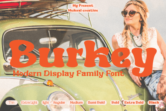 Burkey: The Vintage Display Font for Authentic Branding