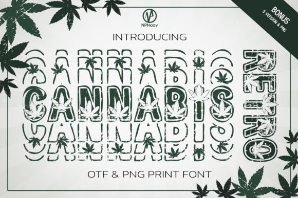 Cannabis Retro Font for Trendy Web Design