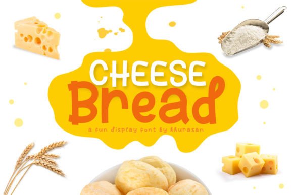 Cheese Bread Font for Creative Branding and Handmade Designs