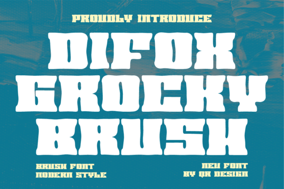 Difox Grocky Brush: A Bold Display Typeface for Web Design
