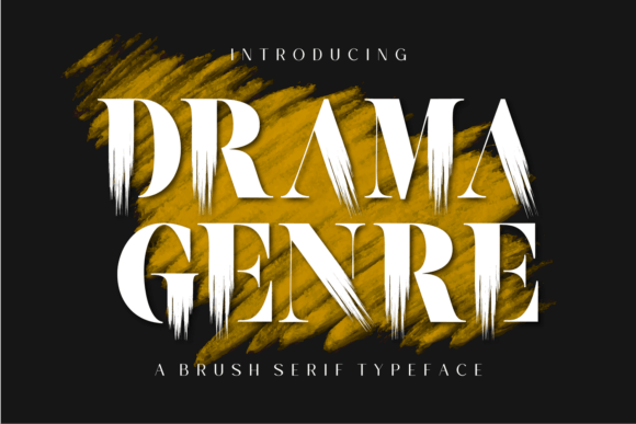 Drama Genre Serif Font for Bold Visual Impact