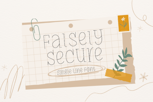 Falsely Secure Font for Bold Visual Storytelling