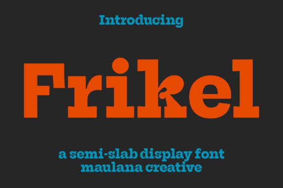 Frikel – A Sleek Display Font for Modern Web Design