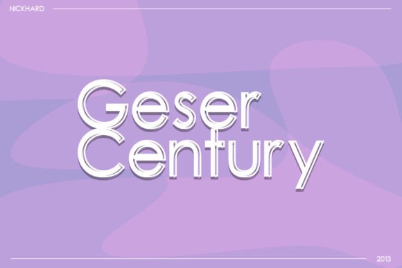 Geser Century: A Modern Display Font for Polished Branding