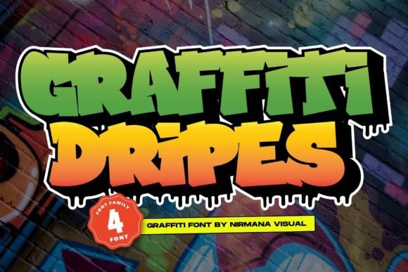 Graffiti Dripes Font for Bold Editorial Designs