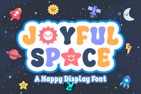 Joyful Space: A Playful Display Font for Whimsical Branding