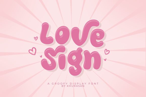 Love Sign Font for Creative Projects and Branding