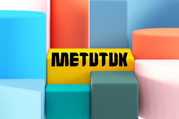 Metutuk: A Bold Display Font for Small Business Branding
