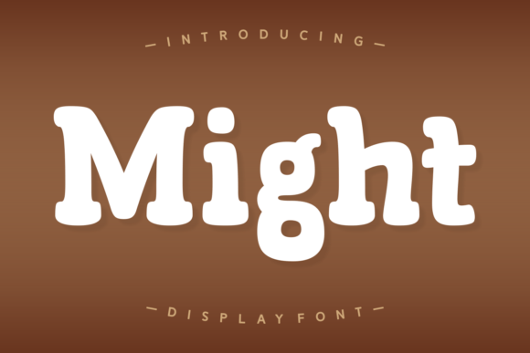 Might: The Bold Typeface for Fun Branding and Packaging Projects