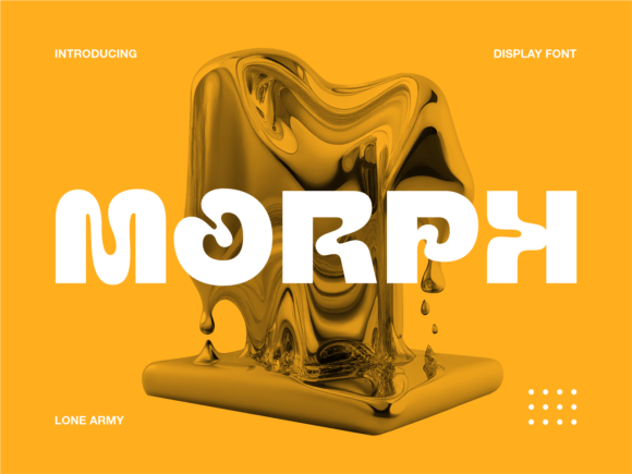 Morph Typeface: A Liquid Display Font for Modern Editorial Design