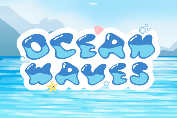 Ocean Waves: The Playful Display Font for Bold Branding