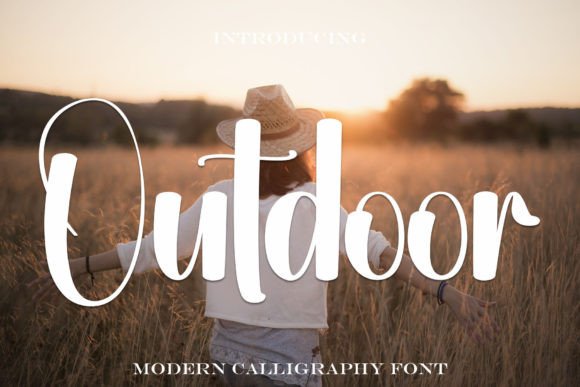 Outdoor: A Handwritten Display Font for Elegant Editorial Design