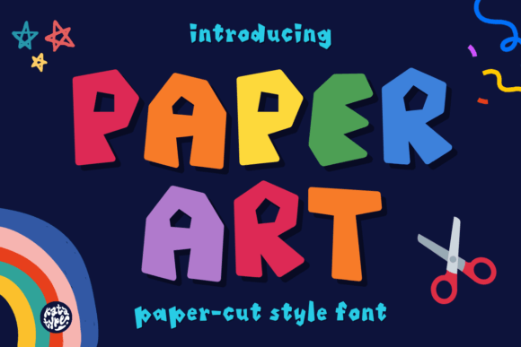 Paper Art Font for Creative Web Design