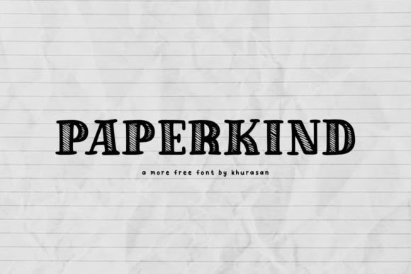 Paperkind: A Modern Display Font for Creative Branding