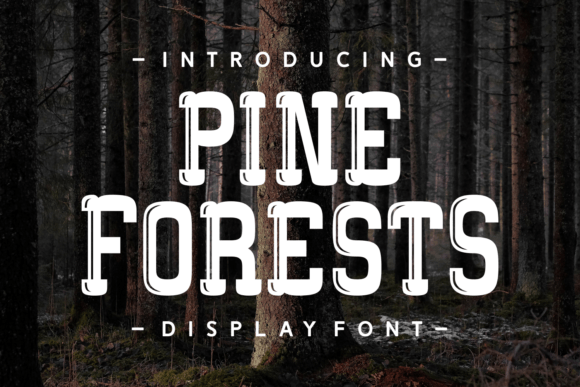 Pine Forests: A Wild West Display Font for Bold Web Design