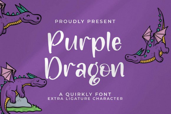 Purple Dragon: A Quirky Display Typeface for Distinctive Editorial Design