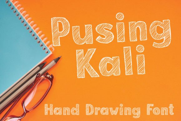 Pusing Kali: The Sketch Style Handwritten Display Font for Fun Campaigns