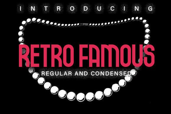 Retro Famous Font for Vintage-Inspired Craft Projects