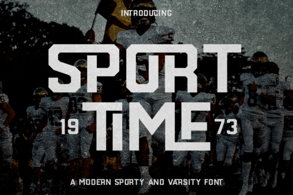 Sport Time: The Dynamic Display Font for Bold Branding
