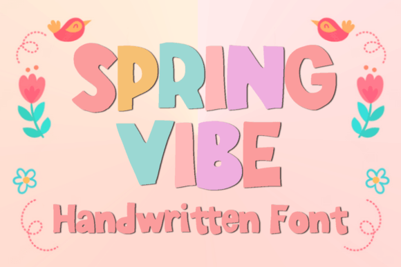 Spring Vibe: The Bold Display Font for Creative Products