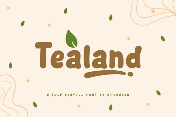 Tealand: A Modern Display Font for Editorial Design