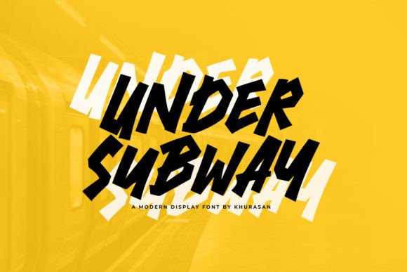 Under Subway Font: A Bold Display Choice for Modern Design