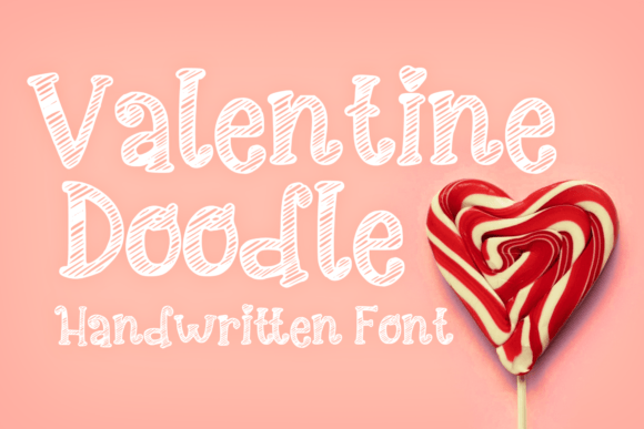 Valentine Doodle: A Chalk-Style Display Font for Creative Makers