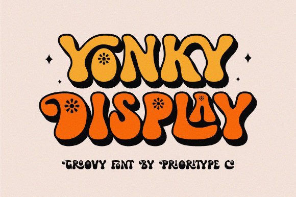 Yonky Display: The Retro Typeface for Bold Brand Identity